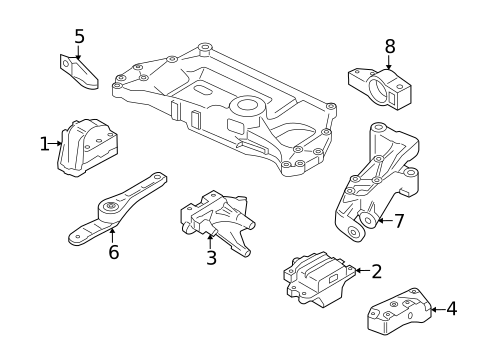 Engine & Trans Mounting for 2010 Audi A3 Quattro #0