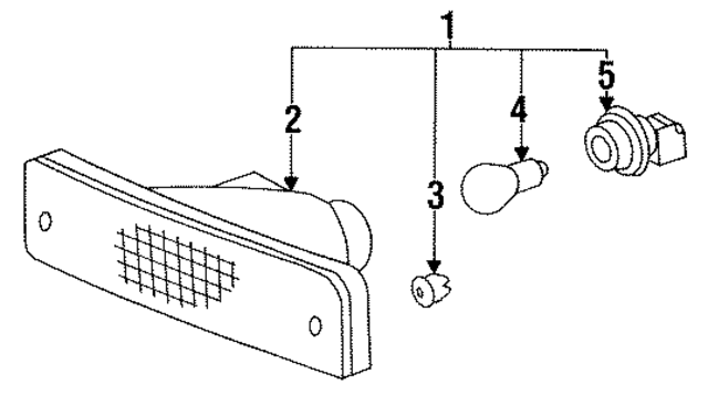 8152035080 - : Signal Lamp for Toyota Image