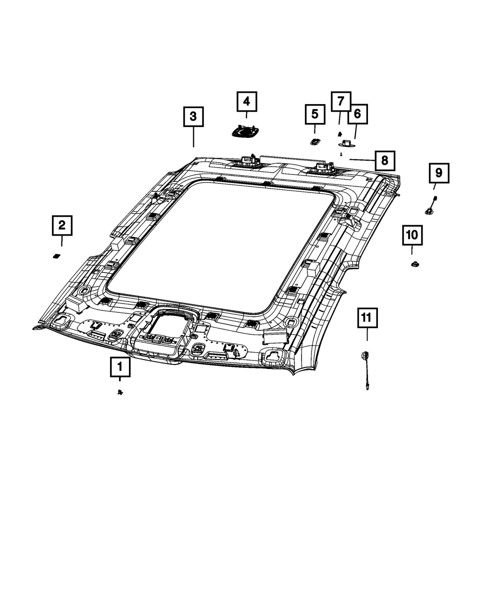 773ページ 2022-2026 Ram 1500 Headliner 7KB23TX7AA | OEM Parts Online