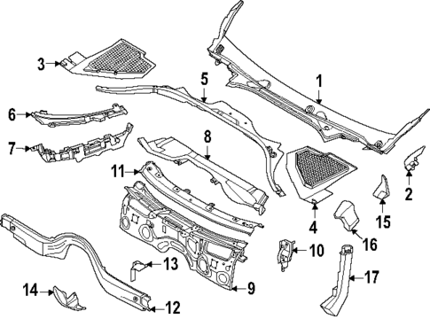Cowl for 2025 BMW X3 #0