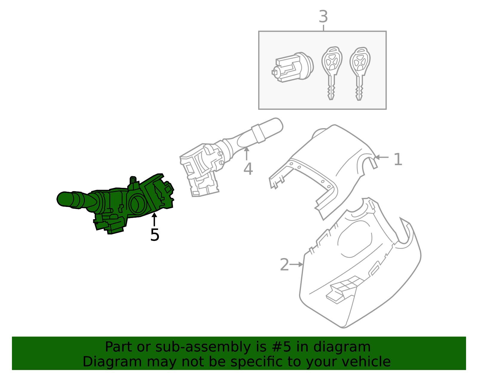 Genuine Official Toyota Multi-Function Switch part# 84140-35171