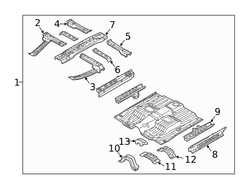Floor for 2016 Kia Soul EV #0
