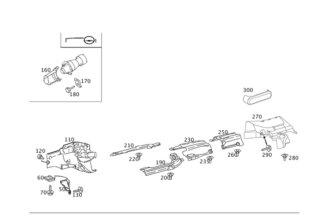 2036821071 - Exhaust System: Shielding for Mercedes-Benz Image image