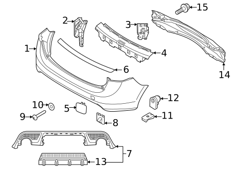 Hardware, Fasteners & Fittings for 2015 Volvo V60 #0