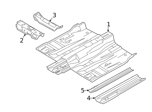 Floor & Rails for 2018 Volvo V60 #0