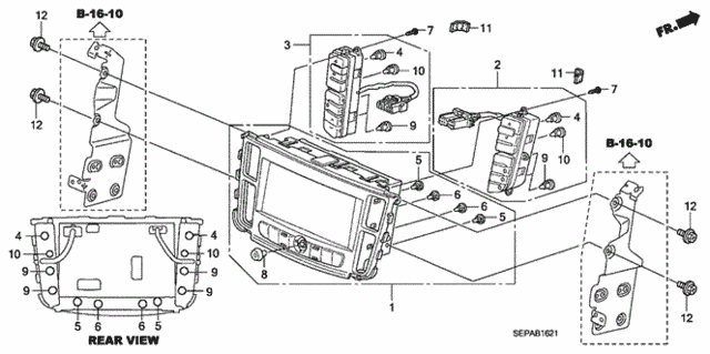 Center Module (Navi) for 2008 Acura TL #0