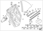 51378229593 - : Window Lifter, Electric, Rear Left for BMW Image