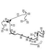 68498394AA - Brakes: Brake Tube, Left Rear for Mopar Image