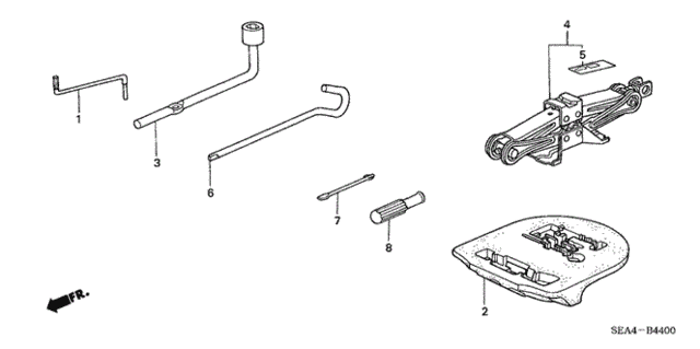 Tools - Jack for 2006 Acura TSX #0