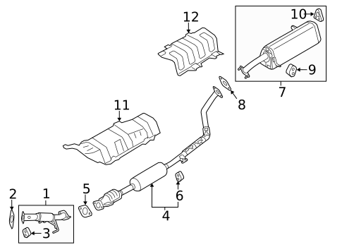 Exhaust Components for 2013 Kia Soul #0