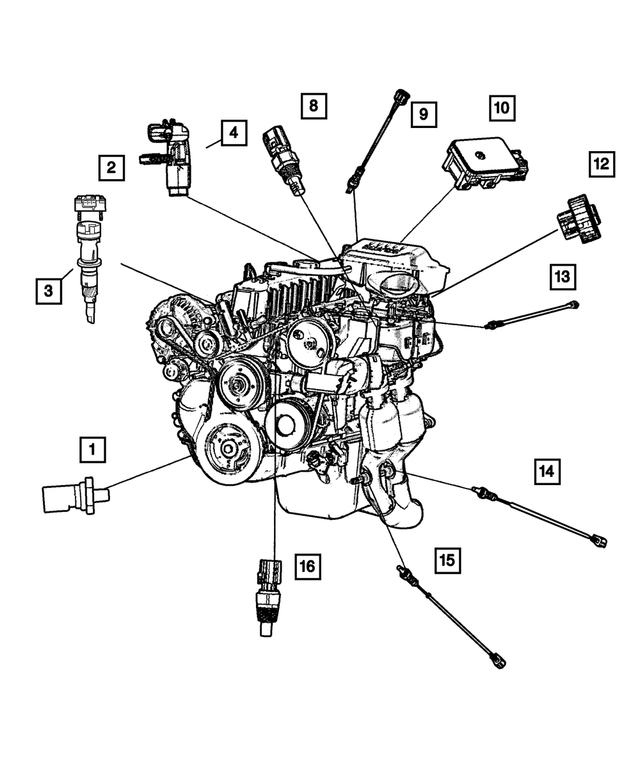 4609153AE - Electrical: Crankshaft Position Sensor for Mopar Image