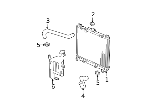 Radiator & Components for 2007 Dodge Dakota #1