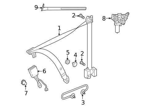 Seat Belt for 2013 Mercedes-Benz E 350 #2