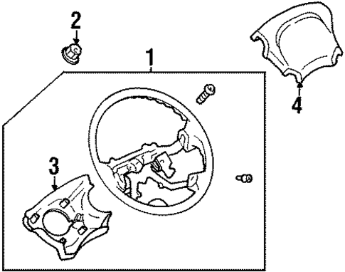 Steering Wheel & Trim for 1999 Honda Passport #0