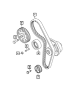 6509652AA - 1.4LTurbo; Engine: Hex Nut for Mopar Image