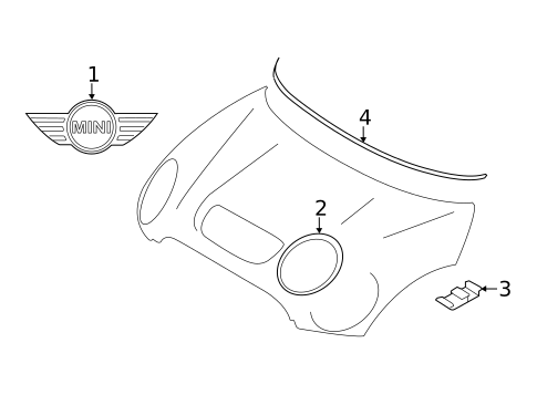 Exterior Trim - Hood for 2014 Mini Cooper Countryman #0