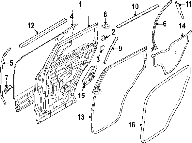 821016SA4A - Body: Door Shell for INFINITI: QX60 Image