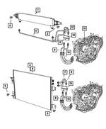 68004055AA - Cooling: Auxiliary Trans. Oil Cooler for Mopar Image