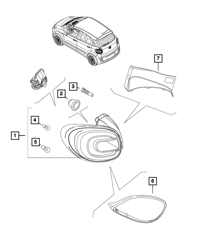 68073626AA - Electrical: Tail Lamp Pad for Mopar Image image