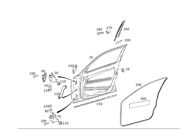 2047220949 - : Rail for Mercedes-Benz Image