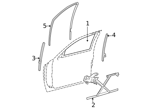 Front Door for 2007 Dodge Dakota #0