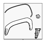 75085AK010 - Body: Wheel Opening Molding for Toyota Image