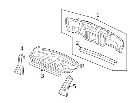 Rear Body for 1999 Acura TL #0