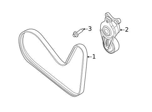 Belts & Pulleys for 2012 Ford Explorer #0