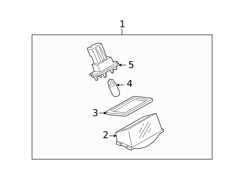 License Lamps for 2009 Mazda CX-9 #0