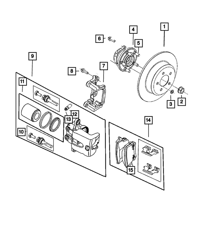 6101782 - Brakes: Push On Round With Teeth Spring Retainer for Mopar Image image