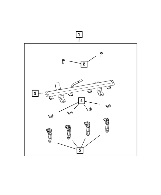 4593987AC - Fuel and Accelerator Pedal: Fuel Rail for Mopar Image