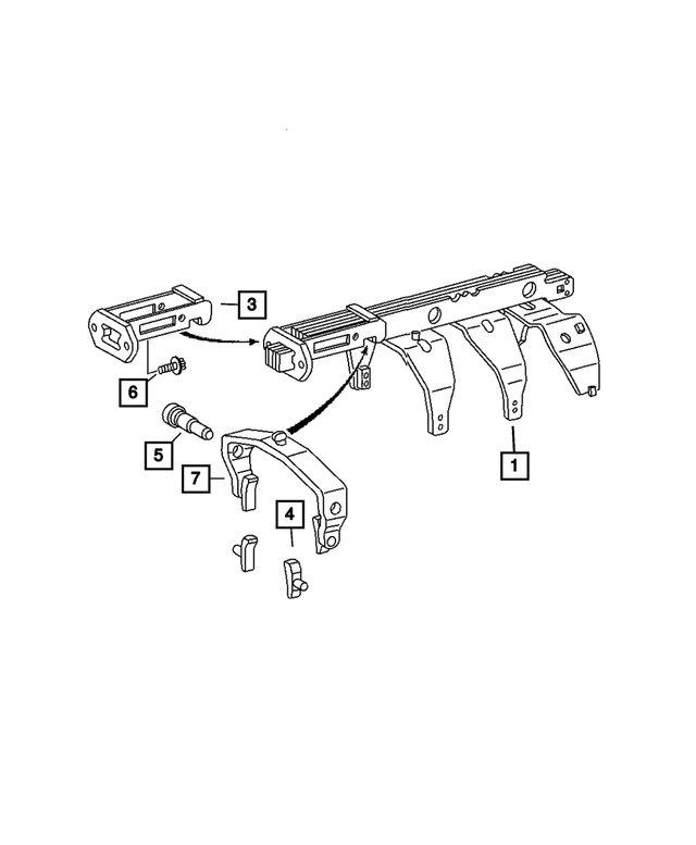 68001748AA - G56; 6-Speed; Manual Transmission: Shift Rail Guide Plate for Mopar Image