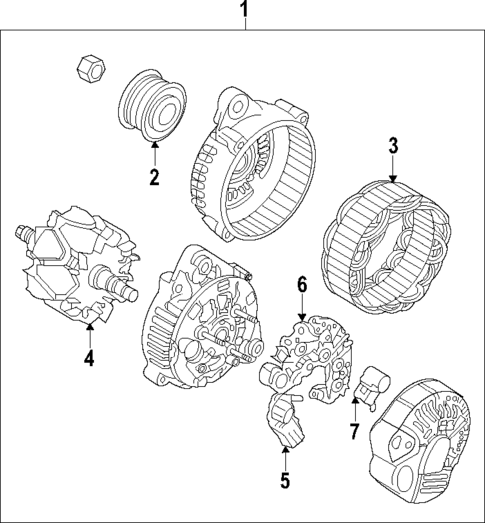 Alternator for 2009 Hyundai Veracruz #0