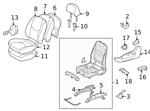 Front Seat Components for 2006 Toyota RAV4 #4