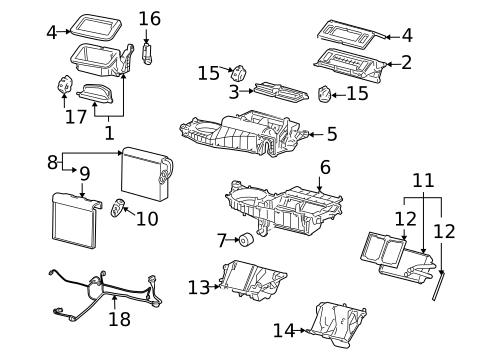 A/C Condenser & Evaporator for 2016 Chevrolet Impala Limited #1