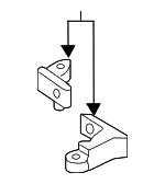 8X0831403E - : Upper Hinge for Audi: A3 Sportback e-tron Image