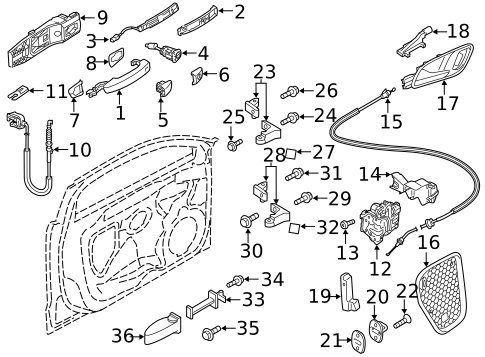 Front Door for 2017 Audi A3 Sportback e-tron #0