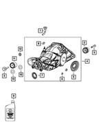 68078561AA - Rear Axle; 225 MM; Differential and Drive Line: Axle Vent Hose for Mopar Image