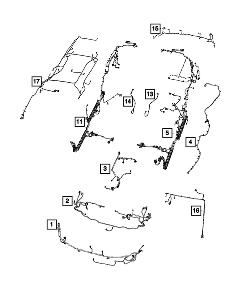 Wiring, Body and Accessories for 2017 Chrysler Pacifica #0