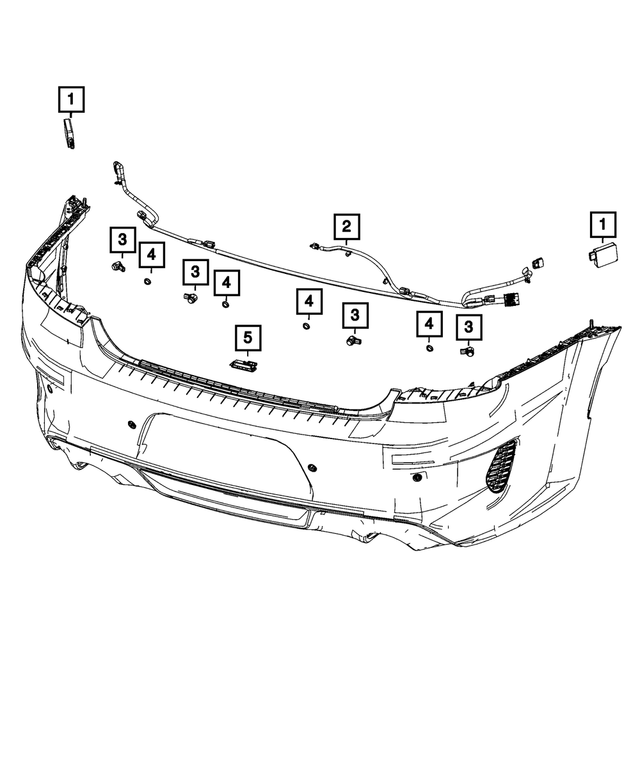 68449642AB - Electrical: Rear Fascia Wiring for Dodge: Charger Image