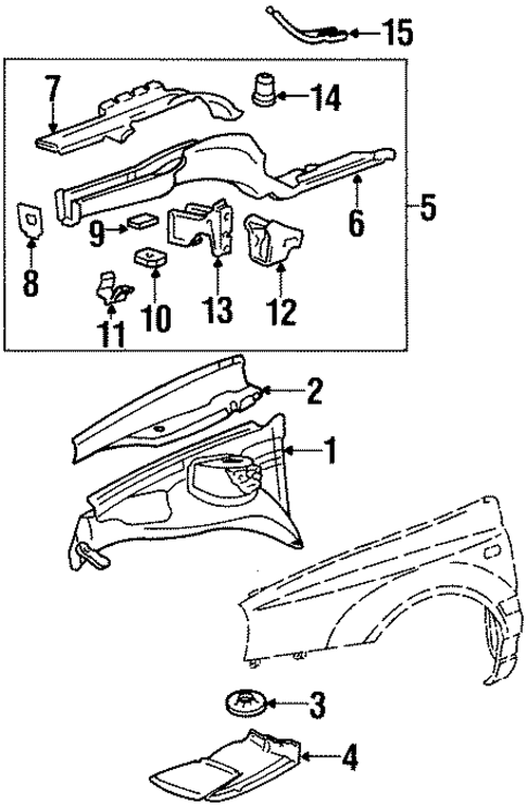Inner Components for 1997 Volkswagen Golf #0