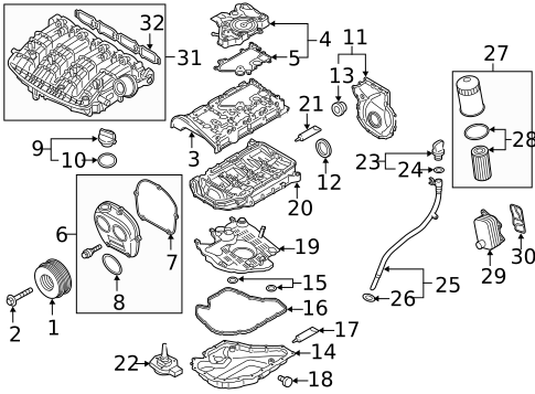 Engine Parts for 2024 Audi A3 Quattro #22