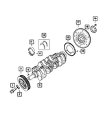 5047374AC - : Engine Crankshaft Kit for Chrysler: 200 | Dodge: Dart | Fiat: 500X | Jeep: Cherokee, Compass, Renegade | Ram: ProMaster City Image