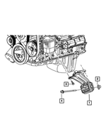 6508081AA - 4.7L Gas; Engine: Hex Flange Head Bolt for Mopar Image