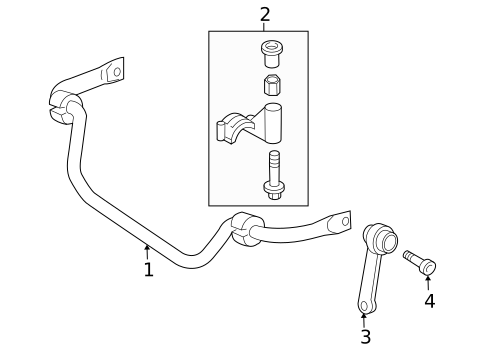 Stabilizer Bar & Components for 2006 Mercedes-Benz CLS55 AMG #0