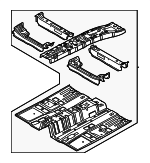 65100L5500 - Body: Front Floor Pan for Hyundai: Sonata Image
