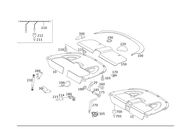 1997410114 - Panelling: Holder for Mercedes-Benz Image image