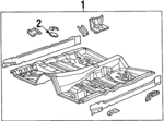 F5AZ5411135A - Body: Floor Pan Assembly for Ford: Crown Victoria | Mercury: Grand Marquis Image