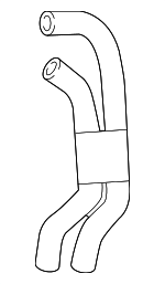 8W0122445C - Cooling System: Hose Assembly for Audi: A4, A4 allroad, A4 Quattro, A5 Quattro, A5 Sportback Image