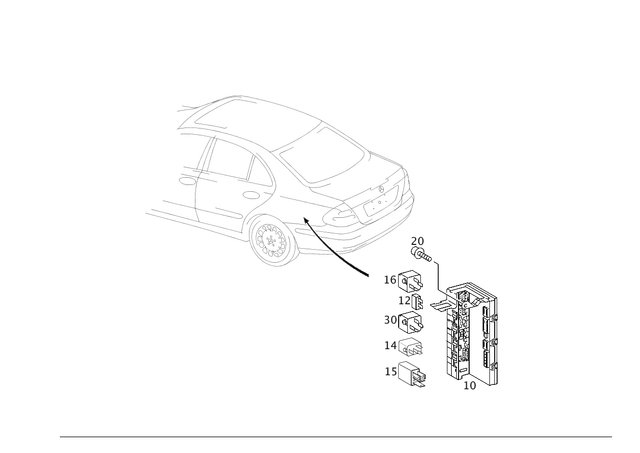 9827423 - Electrical Equipment and Instruments: Relay for Mercedes-Benz Image image